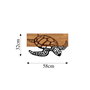 Wallity Caretta Caretta - 314 Escultura de Pared de Madera y Metal en Negro y Nogal